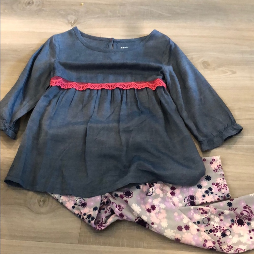 4t tunic and floral pants